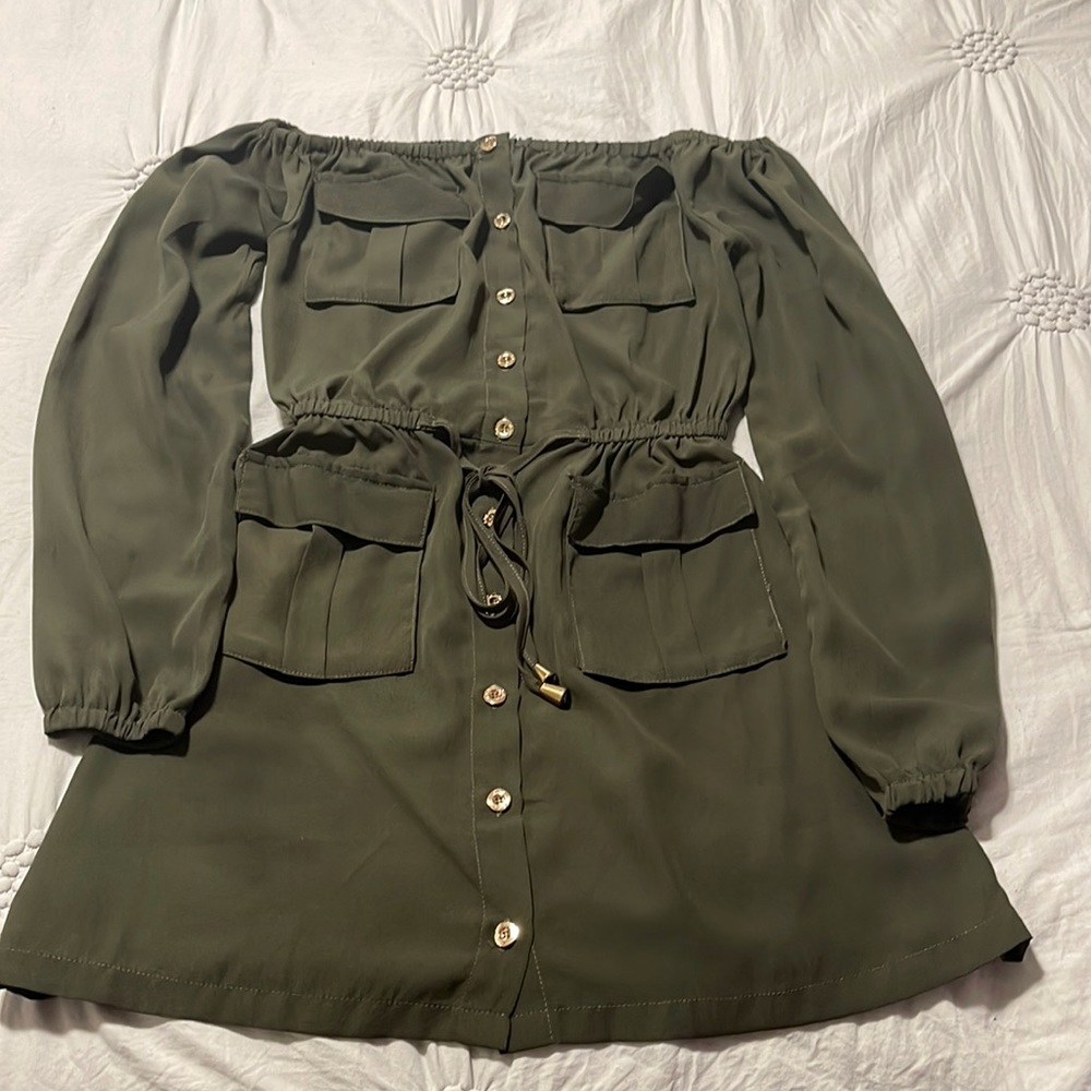 Dark Green Dress